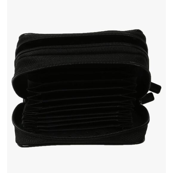 Buxton Genuine Pebbles Leather RFID Wizard Wallet 11 card slots - Black - Picture 2 of 9